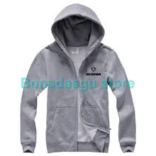 

SCANIA zipper Hoodie Pocket Casual zipper Sweatshirt Hooded Hoodies Long Slim Zipper Coat women and men Hoodies Hoody Fashion