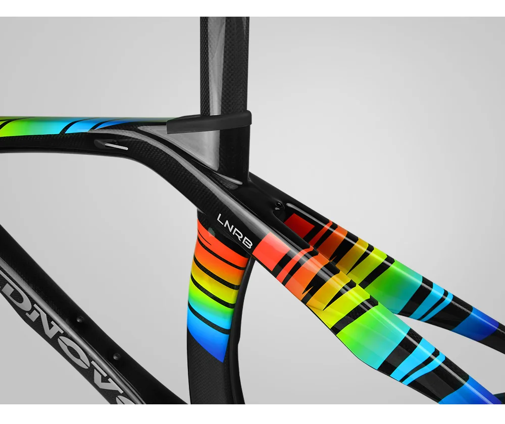 Discount Newly rainbow 3k carbon road bike frame Di2&Mechanical THE ONE racing bicycle frameset headset accept customized painted 10 Discount Newly rainbow 3k carbon road bike frame Di2&Mechanical THE ONE racing bicycle frameset headset accept customized painted 10