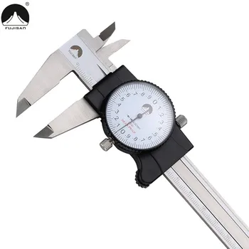 

FUJISAN Dial Caliper 0-100/150/200/300 Stainless Steel Shock Proof Vernier Calipers Micrometer Measuring Instruments