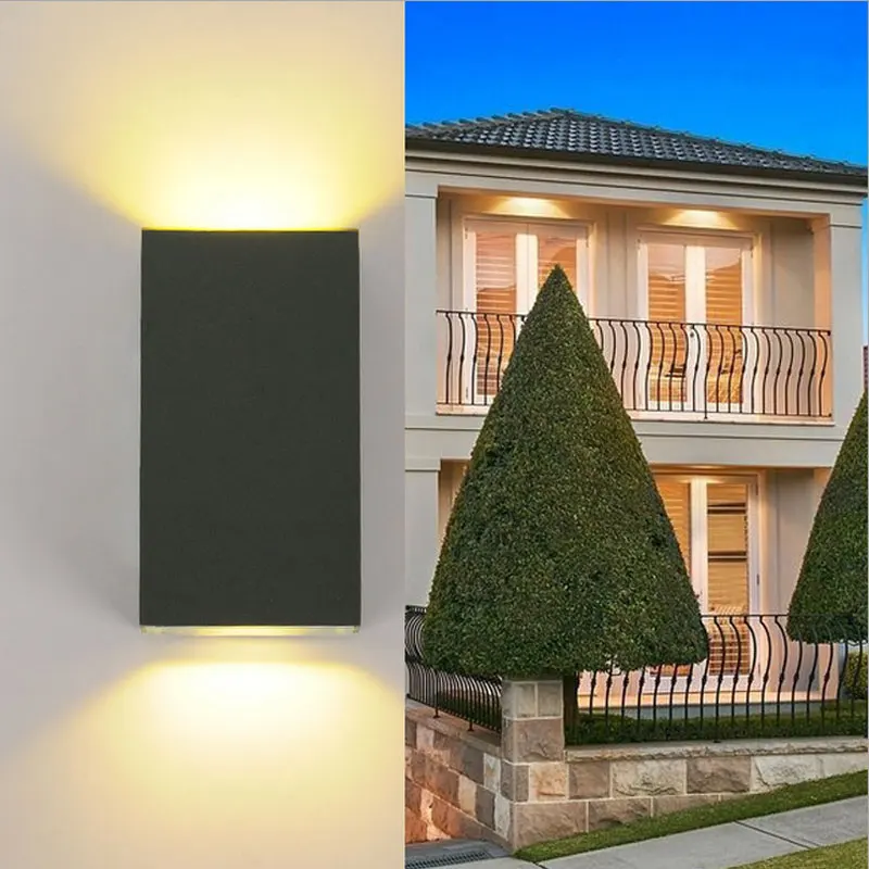 Алюминиевый наружный buitenlamp, водонепроницаемый настенный светильник, светодиодный, для виллы, двора, бюстгальтера, жилого светильника, садовое освещение