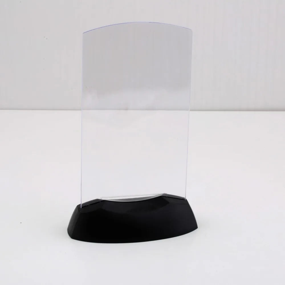 

Dual-Side Acrylic Flashing Led Light Table Menu Restaurant Card Display Holder Stand Popular New Drop Shipping