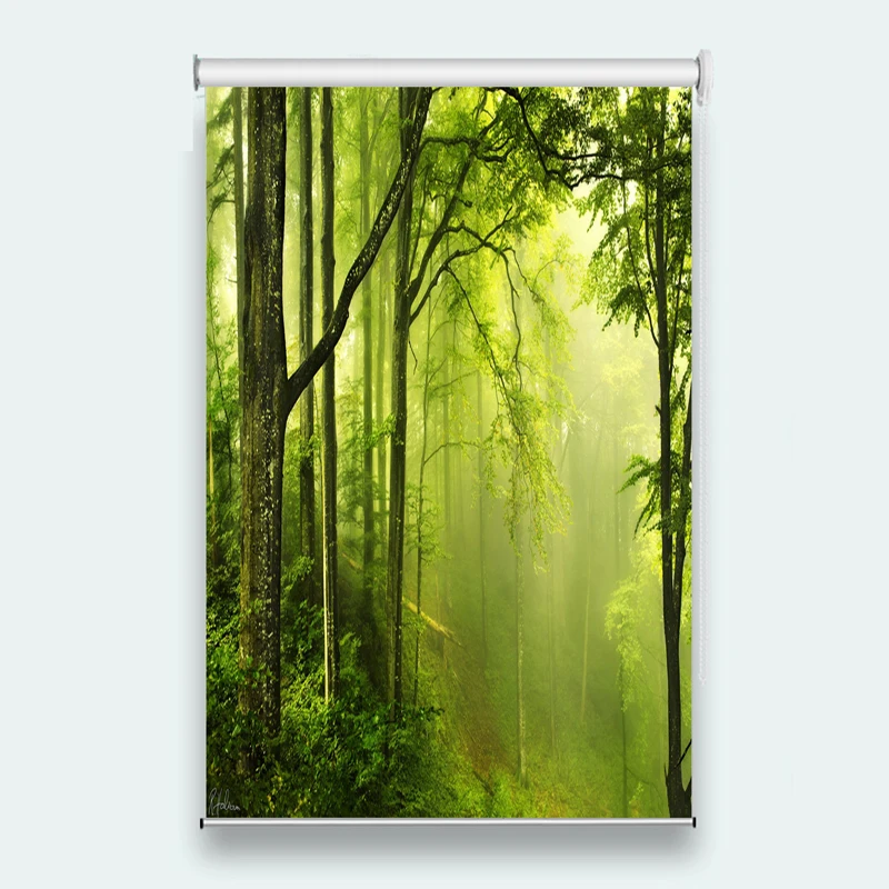 Goede Venster Behandelingen Verduisterende Jaloezie euml;n Gordijnen Roller Gordijnen Voor Thuis Muur Decor Forest Milieuvriendelijke Jaloezie euml;n