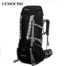 Lemochic открытый альпинизм сумка 60L большая емкость двойное плечо путешествия рюкзак высокое качество Shiralee дорожная сумка