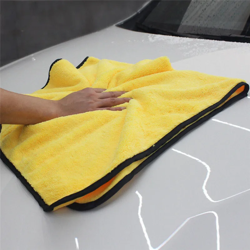 

New 2018 Car Wash Microfiber Towel Super Absorbent Car Cleaning Drying Cloth Hemming Car Care Cloth Detailing Car Wash Towel Hot