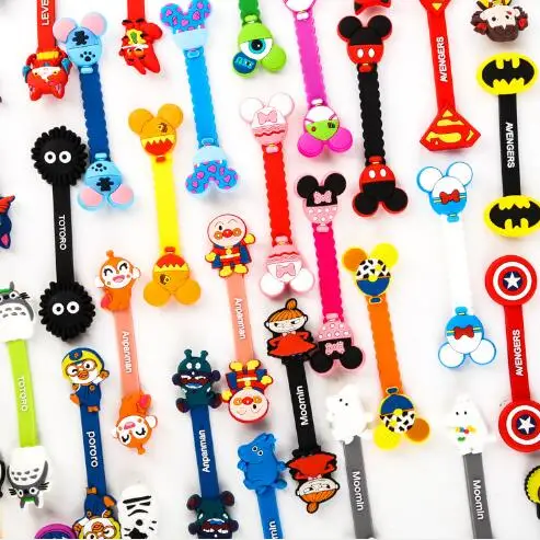 

30pcs Cartoon Cable Organizer Bobbin Winder Protector Wire Cord Management Marker Holder Cover For Earphone MP3 USB