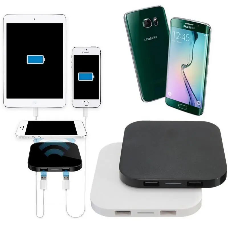 Black Qi Wireless Battery Charger Power Charging Pad for Samsung Galaxy S6 S5 S4 S3 Hot Item