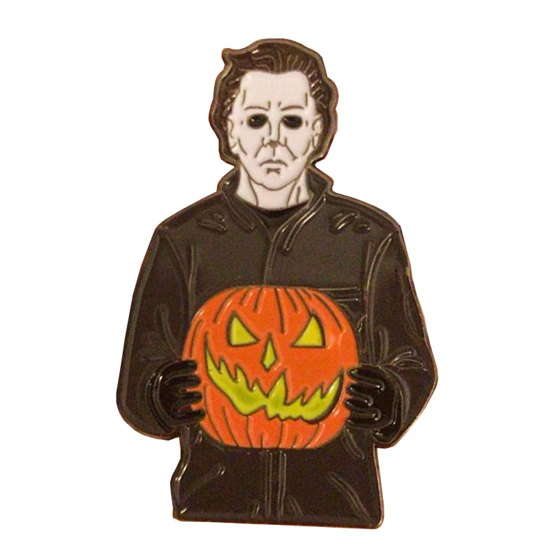 Myers Pumpkin Enamel Pin