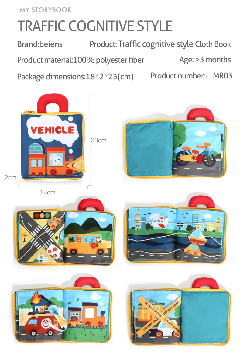 Livros do Bebê Brinquedos para Crianças Presentes de Brinquedo Beiens Pano Macio Animais & Veículo Montessori Inteligência Desenvolvimento Brinquedos Educativos 3d 16 Weddings & Events