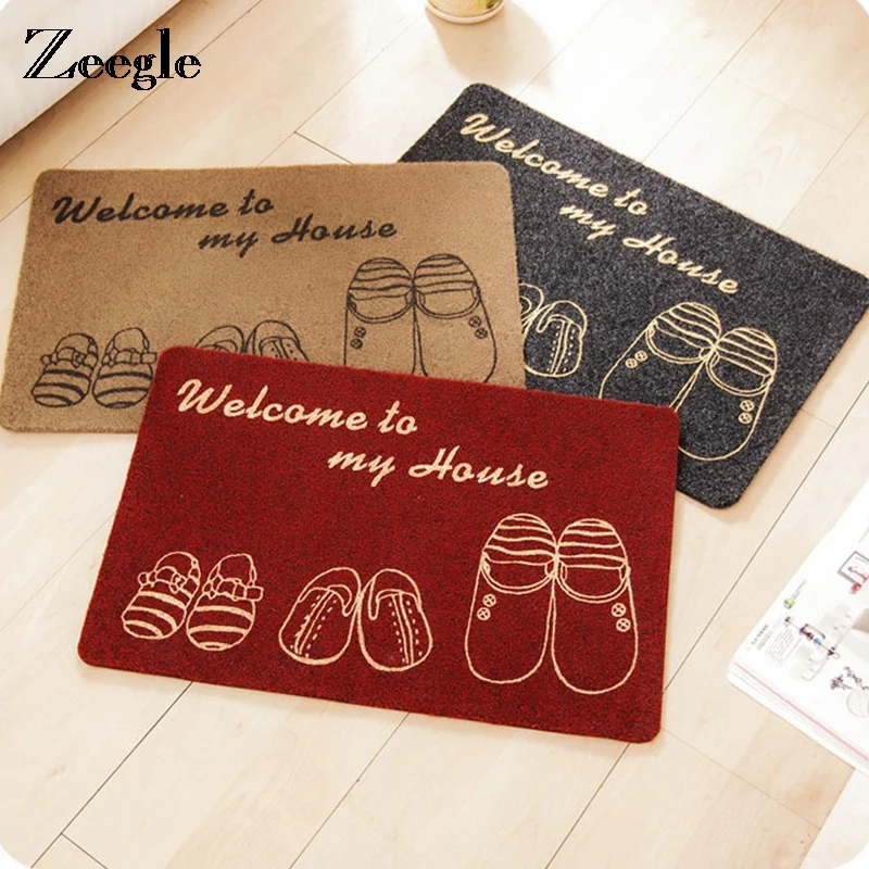 Zeegle Entrance Doormat Non-slip Mats For Hallway Bathroom Bath Mats Bedroom Floor Mats Water Proof Kitchen Rugs Zeegle Entrance Doormat Non-slip Mats For Hallway Bathroom Bath Mats Bedroom Floor Mats Water Proof Kitchen Rugs