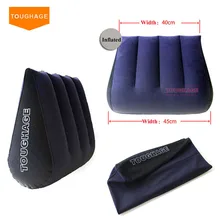 Toughage Inflatable Sex Pillow Positions Adult Sex Sofa Bed Cushion Triangle Wedge Pad Sofa Toys Sex furniture Hold Pillow