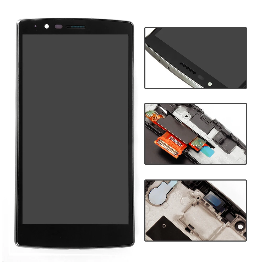 H810 lcd для LG G4 lcd H810 H811 H815 VS986 LS991 lcd дисплей кодирующий преобразователь сенсорного экрана в сборе Замена для LG G4 display