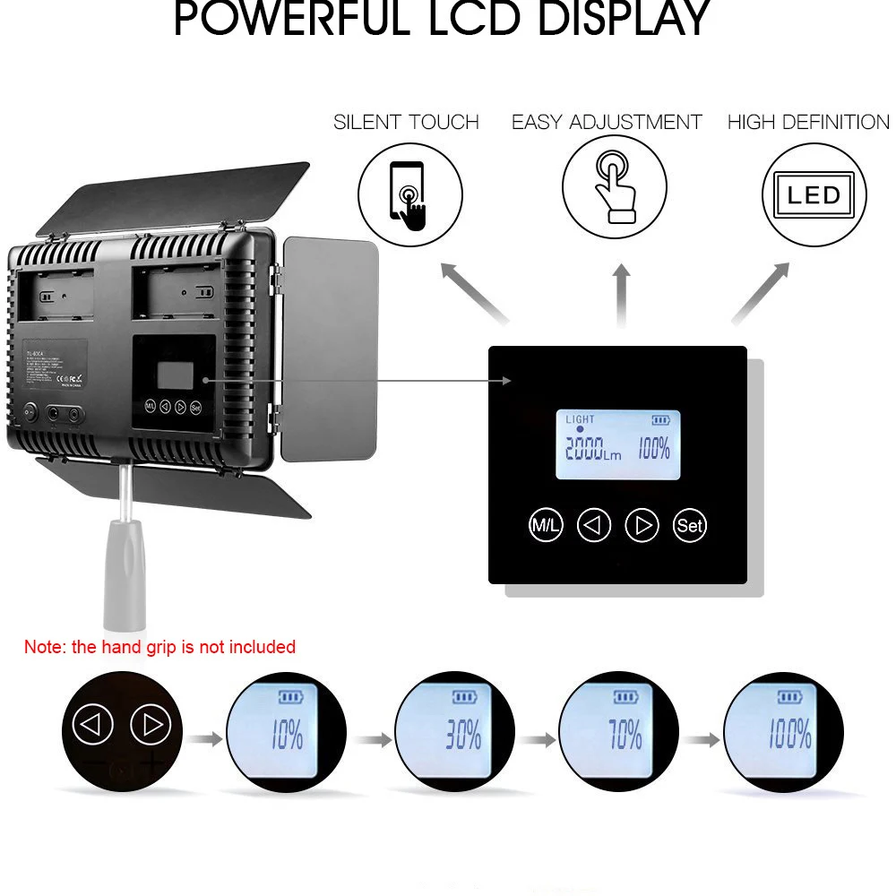 Capsaver TL-600S 2 шт. светодиодный свет для студийной видеосъемки фото фотографии светильник ing светодиодный панельный светильник со штативом 5500K CRI 95 NP-F550 батарея