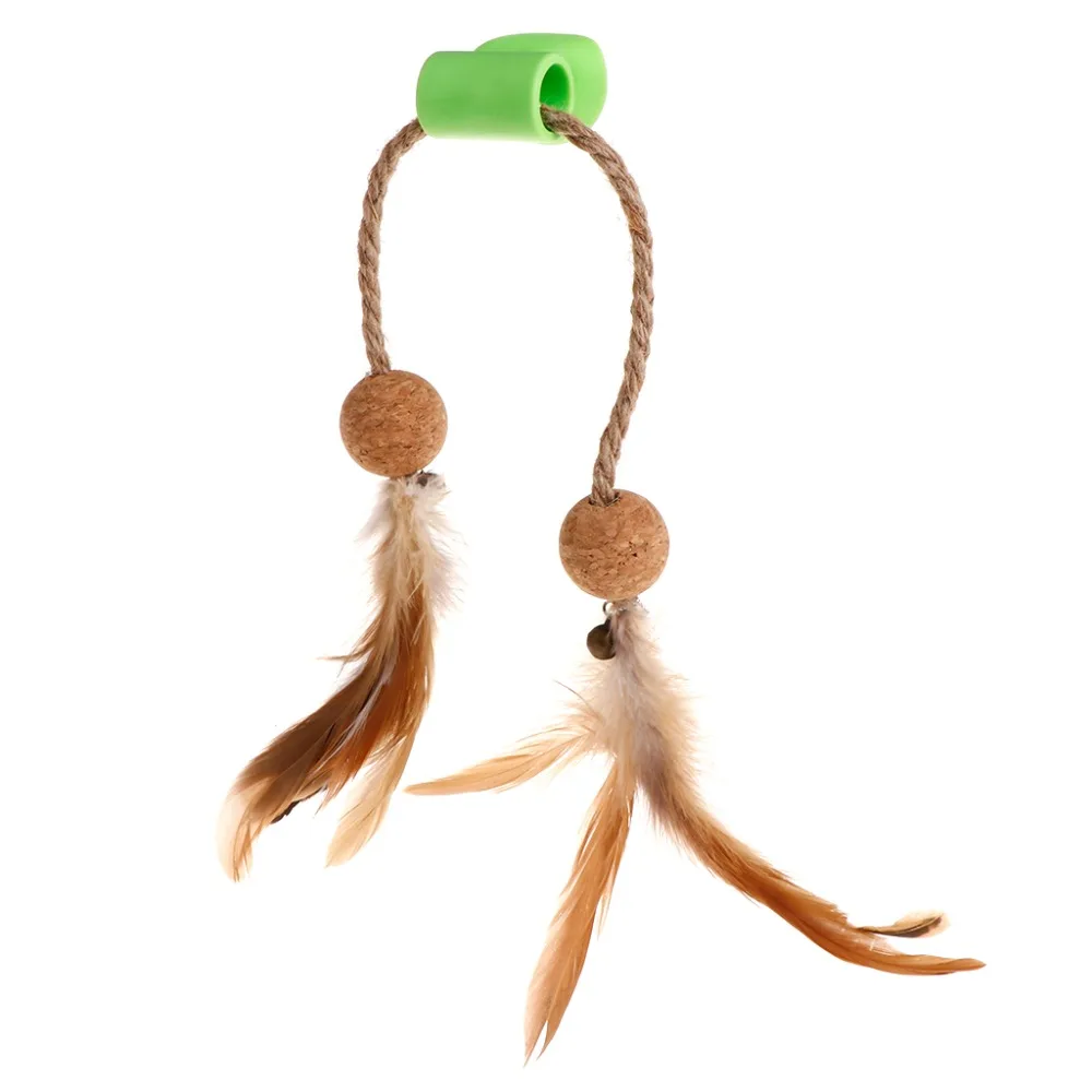 New Arrival Cat Teaser Feather Ball Catnip Suction Cup Sucker Pet Kitten Toys Interactive Play Funny Window Pendant | Дом и сад