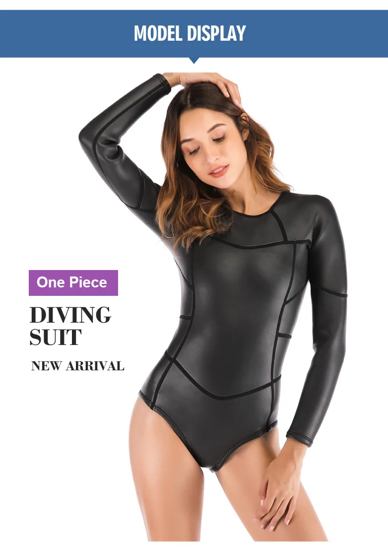 SBART, неопрен, женский, 2 мм, цельный, мокрого костюма, защита от солнца, купальники, открытая клетка, костюм для подводного плавания, гладкая кожа, уплотненный, водолазный костюм