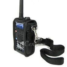 Портативный кожаный чехол-сумка, черный чехол для рации радио Baofeng CB UV-5R UV-5RA UV-5RE Plus UV5R UV-5RB TYT TH-F8