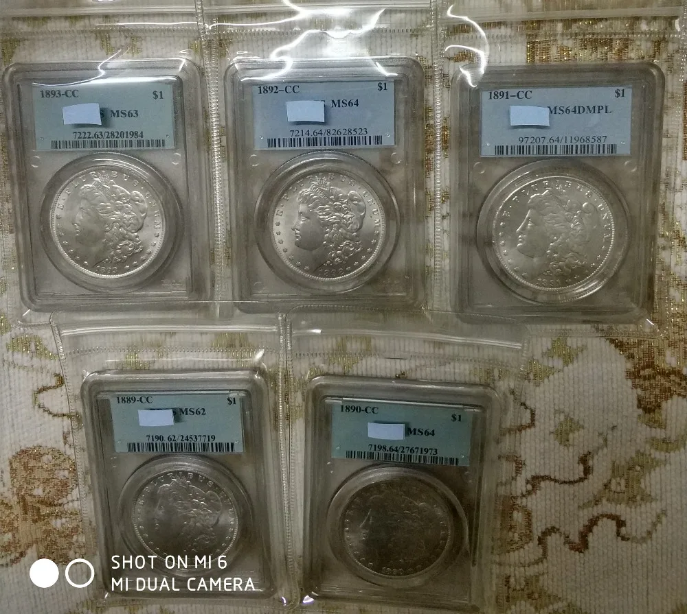 

US Morgan Silver Dollar 5 Set Of(1889.1890.1891.1892.1893)