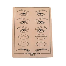 Тату-практика 10 шт. резиновый Профессиональный Постоянный Макияж для губ Прочная кожа для обучения татуировкам для художника стартер