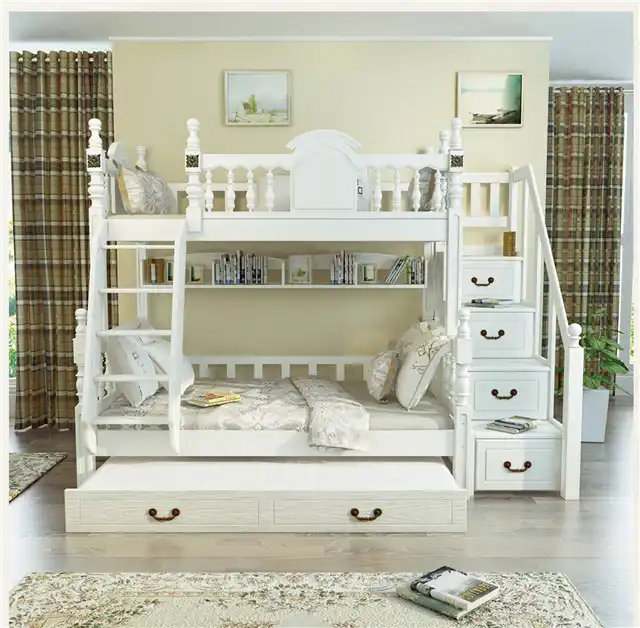 white bed for kids