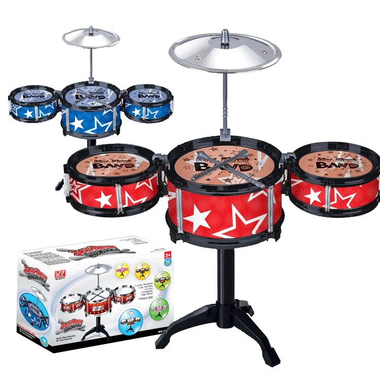 2018 New Wireless Instrument Toys for Girls boy Baby Classical Jazz Drum Drum Children Musical Birthday Present Kids Party Song