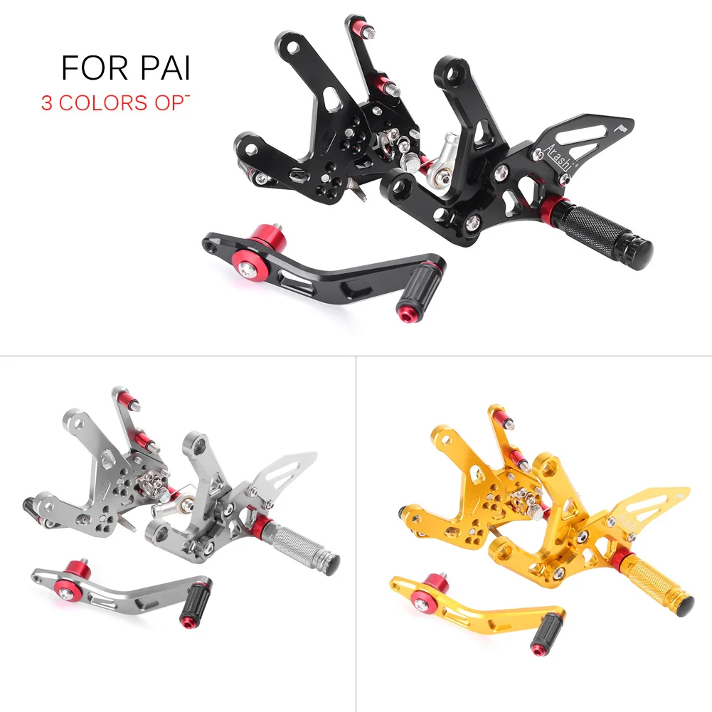 

CNC Adjustable Rearset Rear Set Footpegs Foot Pegs Footrest For Yamaha MT-10 FZ-10 / MT10 FZ10 2016-2017 Motorcycle Parts