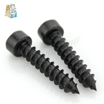 

50Pcs M3.5 M4 HA Black Cylinder Head Hexagon Head Self-tapping Screws Cup Furniture Sound Sharp Screws HW112
