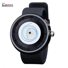2016 de los hombres de regalo hombres mujeres diseño gráfico creativo reloj Enmex respirar libremente correa deportes moda casual relojes de cuarzo