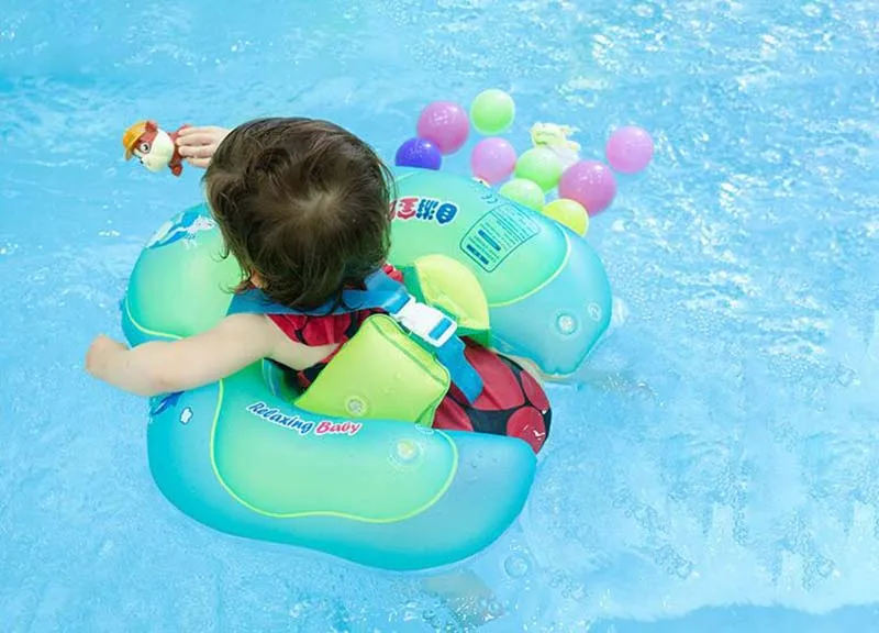 Anel de Natação do Bebê Novo Infantil Banho Círculo Axila Flutuante Crianças Nadar Piscina Acessórios Trainer Inflável Dupla Jangada Anéis 5 High Quality Mamãe e Bebê