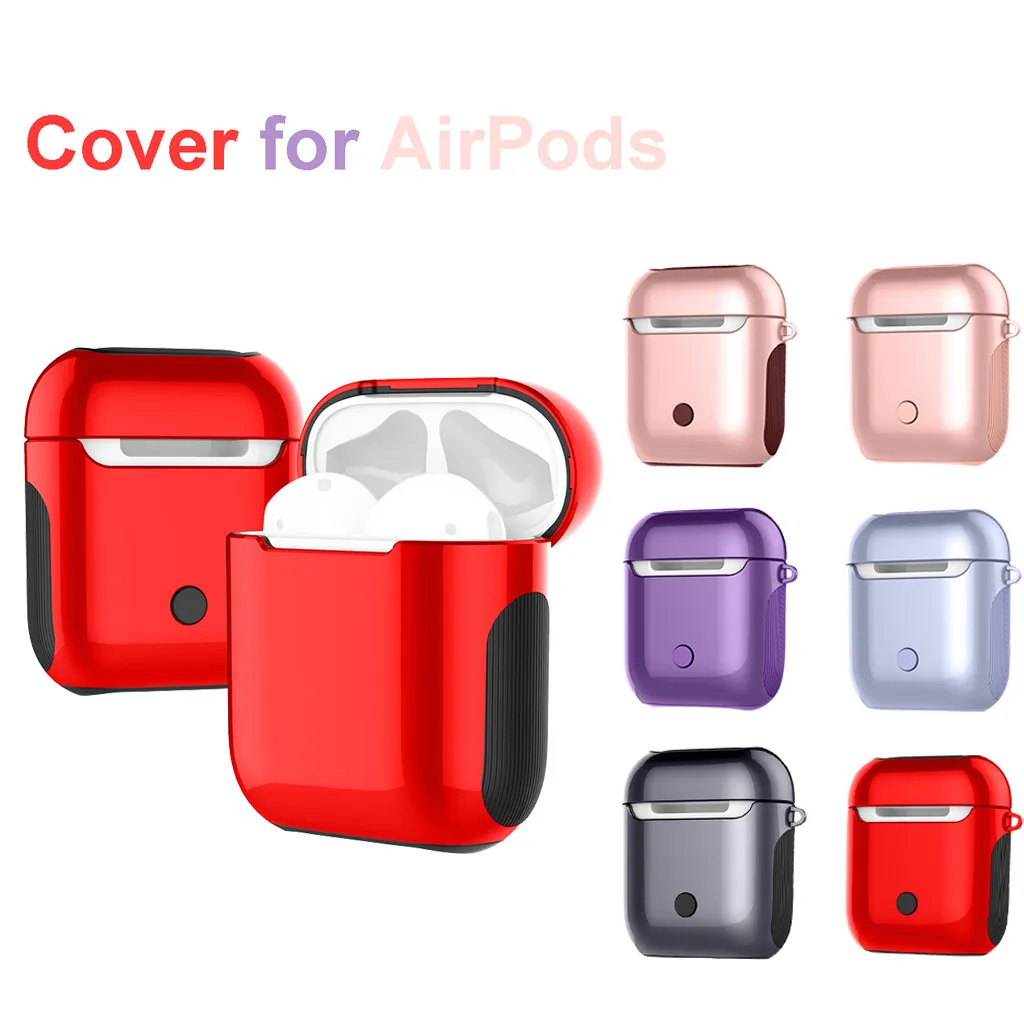 

For Apple AirPods Charging Case AirPod Cover Holder Accessories Glossy Protector Anti-fall Cover for Apple AirPods
