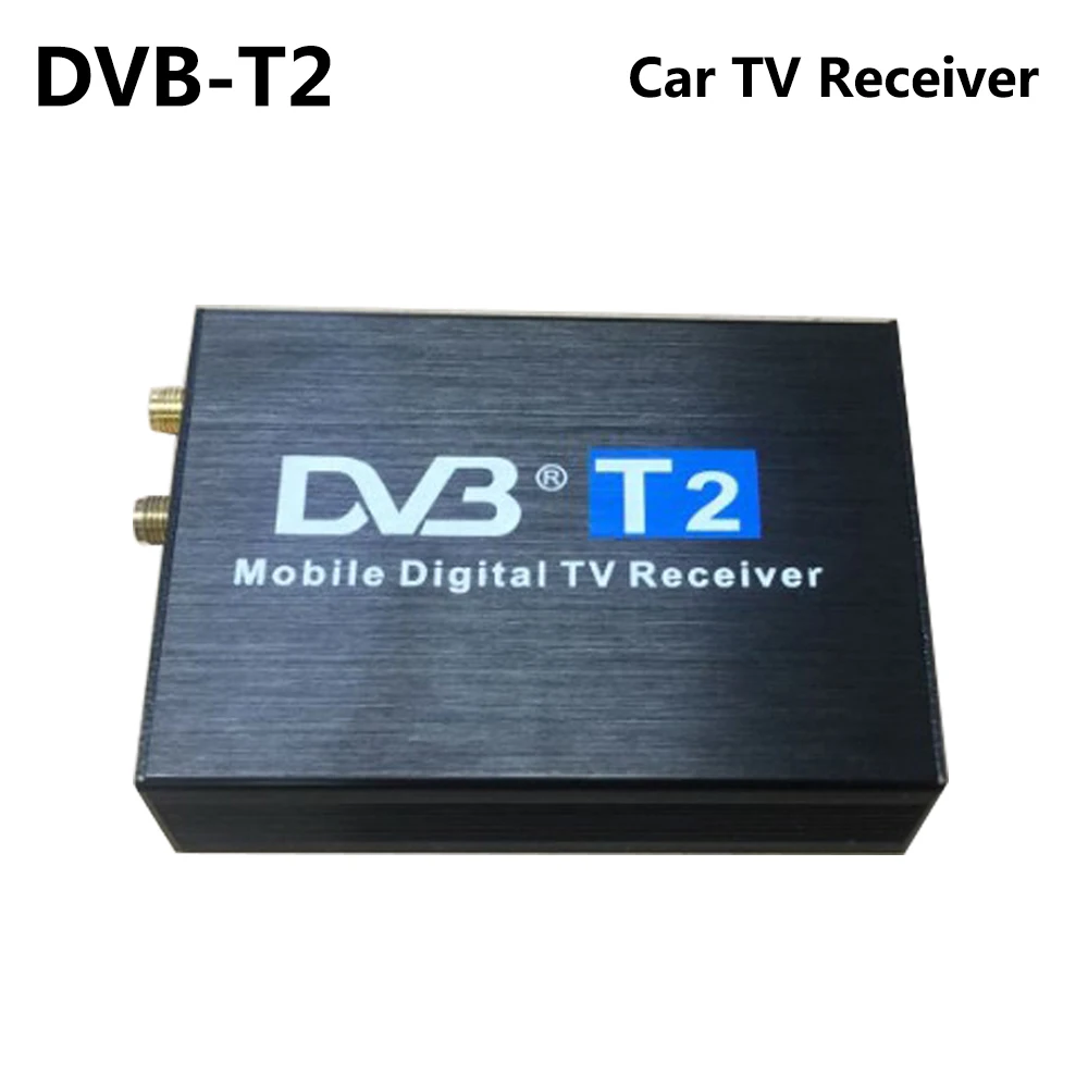 High Speed 110km/h DVB-T2 DVB-T Car TV Receiver Double Dual Antenna DVB T2 DVB T Receptor H.264 MPEG4 Mobile Digital TV Tuner