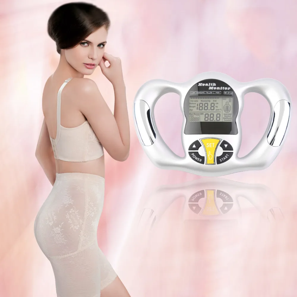 

Digital LCD Screen Handheld BMI Tester Body Fat Monitor Health Analyzer Fat Meter Detection Drop shipping top quality