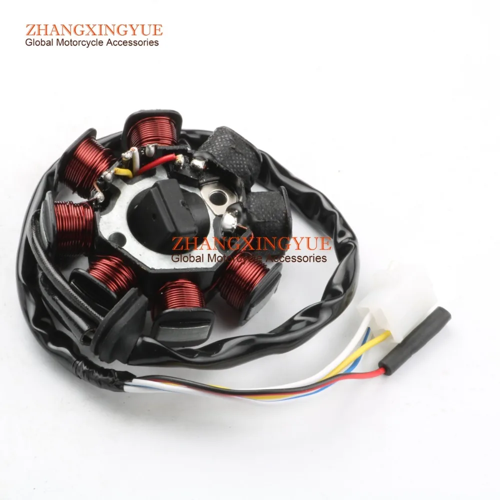 8 катушечный Магнитный Статор для 139QMB GY6 50cc Скутер мопед генератор|gy6 stator|alternator
