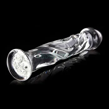 Adult Games Pyrex Glass Dildo Anal Plug Sex Toys Crystal Beads Butt Stopper Fake Penis Vagina Stimulator Sex Toys for Women Men 5