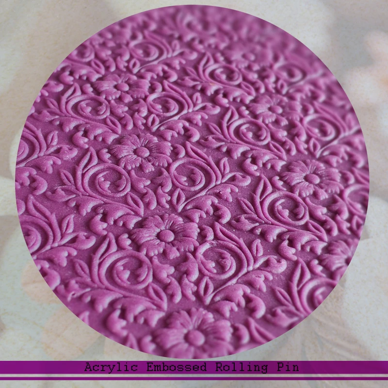 

Perfect for fondant, sugar cookies, clay, pie dough and even art project rolling pin