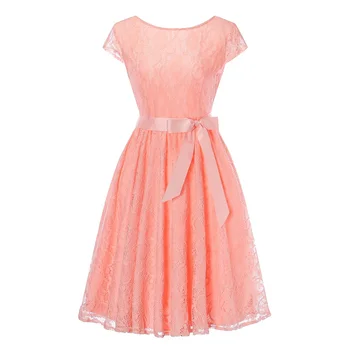 

15-20 year Teenagers Party Prom Gowns Dresses Teen Participate in formal beauty apparel Girl Dress 2018 summer Girls Lace Dress