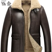 Натуральная кожа, мужское пальто, овчина, настоящая овчина, мужская куртка, пальто из натурального овечьего меха для мужчин, высокое качество, модное зимнее пальто