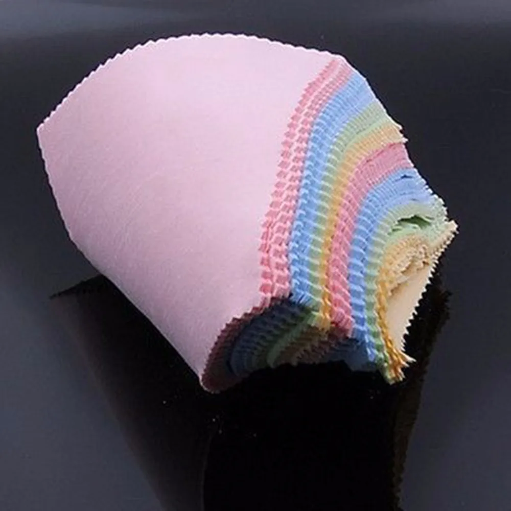 20pcs Glasses Microfiber Cleaning Cloth Polishing Gloss Mobile Phone Screen Wipe Scouring Pad 12*12cm Household Tools Accessorie