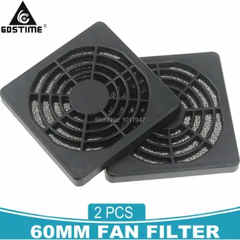 

2pcs lot Dustproof 60mm 6cm Case Fan Dust Filter Guard Grill Protector Cover PC Computer