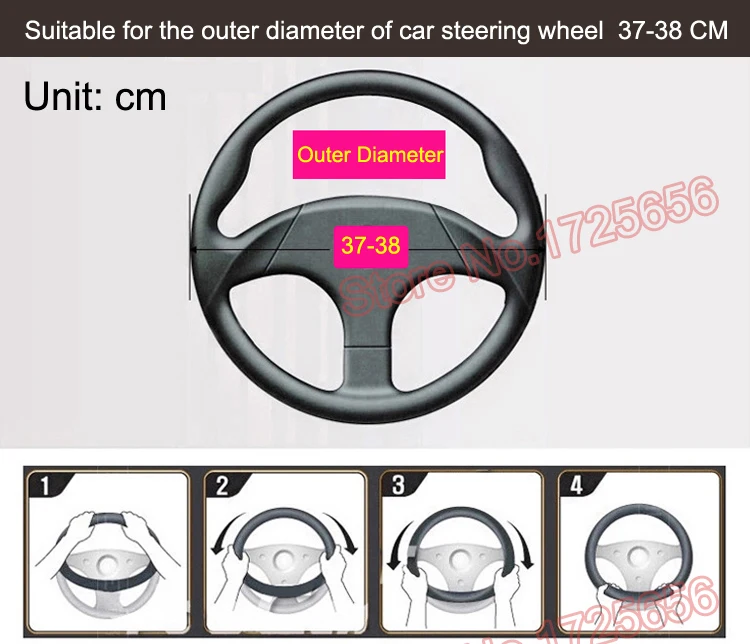 car steering wheel cover SU-SWH002  (10)