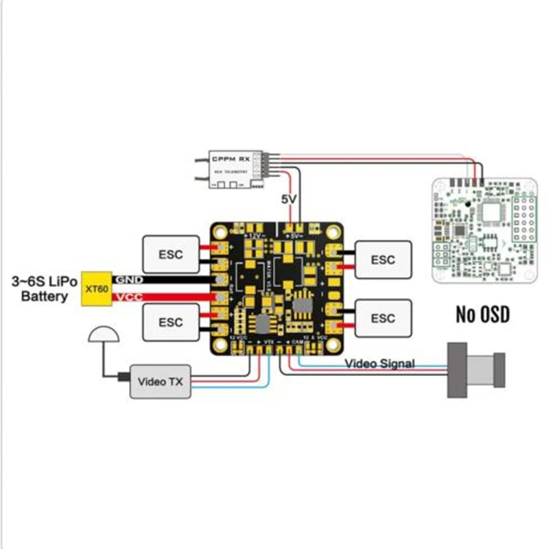 Плата распределения Matek Mini Power Hub V3 PDB BEC 5 в 12 В для квадрокоптера QAV210 QAV250 Racing FPV|bec