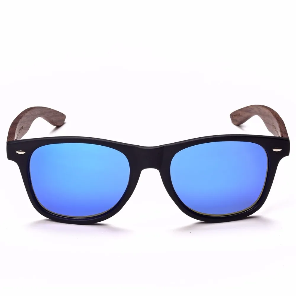 SKADINO UV400 поляризационные солнцезащитные очки из грецкого дерева Модные солнцезащитные очки для женщин и мужчин с покрытием Синие Серые линзы классный бренд ручной работы