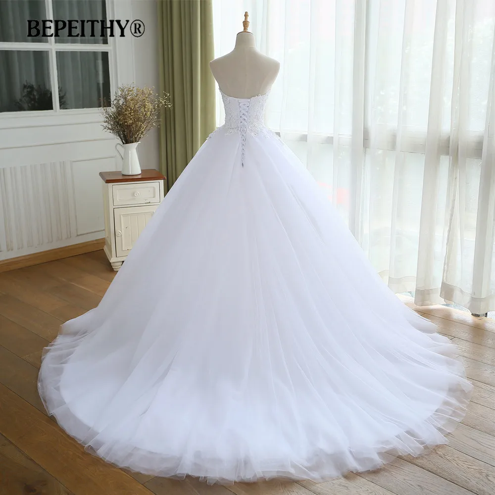 Bepeithy Sweetheart Wedding Dress With Cleavage 2019 Robe De