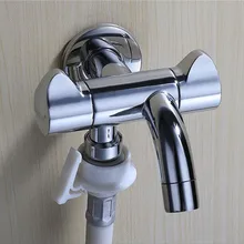 Настенный двойной выход наружный садовый смеситель смесители для ванной комнаты настенный кран угловой клапан