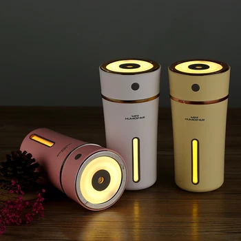 

Air Humidifier USB Ultrasonic Humidifier for Home Car Mini Aroma Diffuser Air Purifier LED Lights Humidificador Cup 200ML