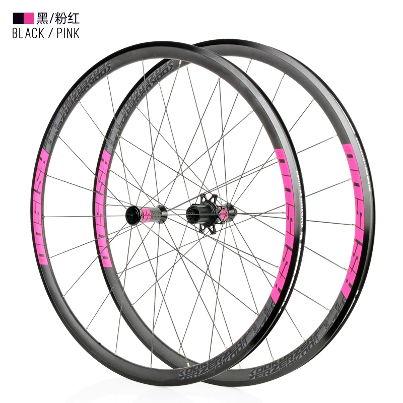 High quality Bicycle wheel 700C High 30mm Caliper Brake Aluminium alloy Road Bike wheelset 700c x19-32c tyre Front rear wheelset