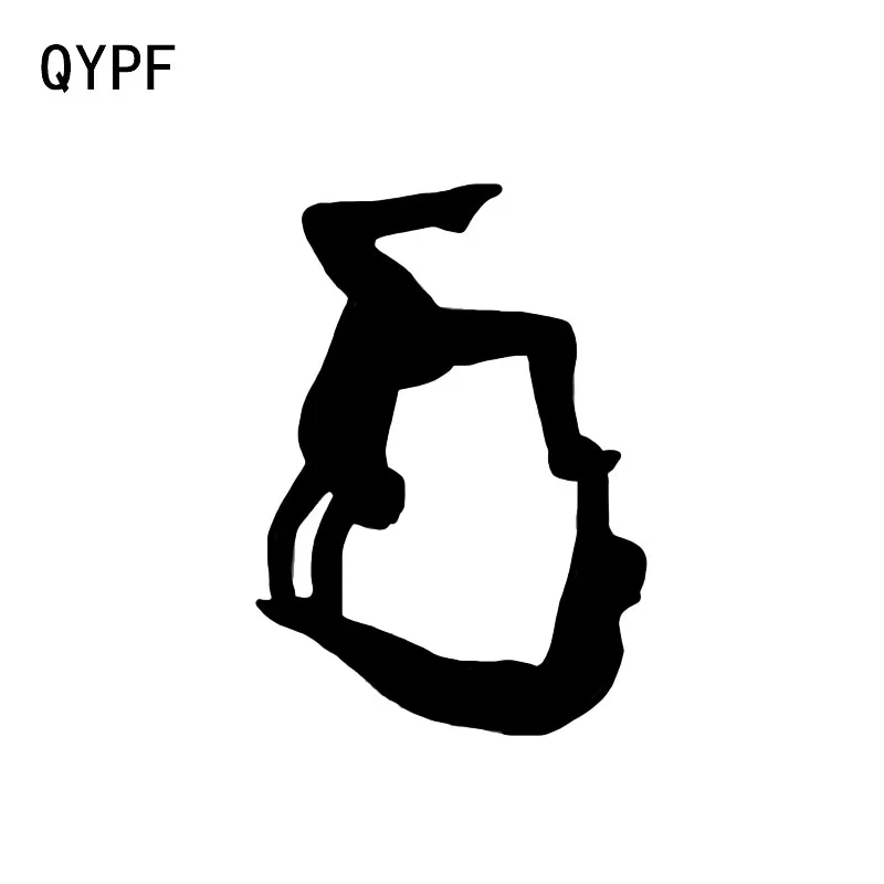 

QYPF 9*12.7 Ballet Dancing Girl Decor Vinyl Car Sticker Accessories Extreme Movement C16-2262