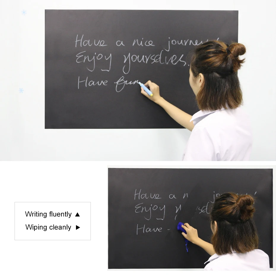 03 Magnetic Chalkboard Soft Blackboard Chalk Writing Sheet Chalk Board for Kids Room