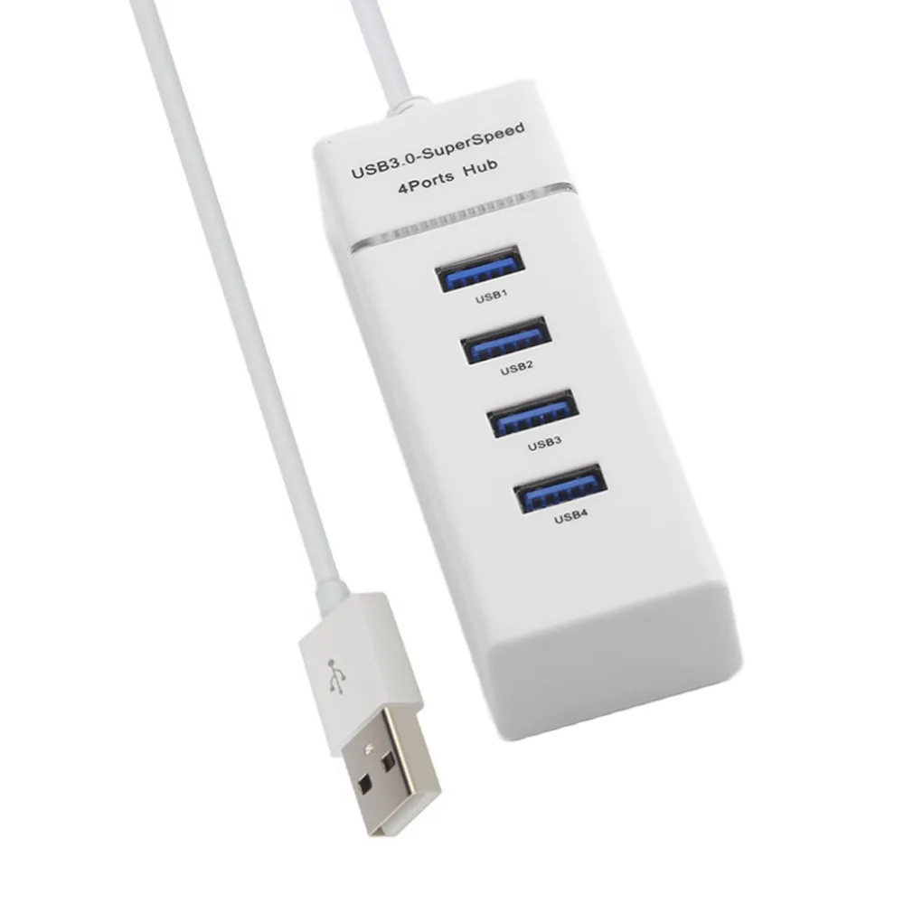 

Portable USB 3.0 4 Port HUB USB Hubs Splitter Adapter for PC Mac Laptop Notebook Desktop