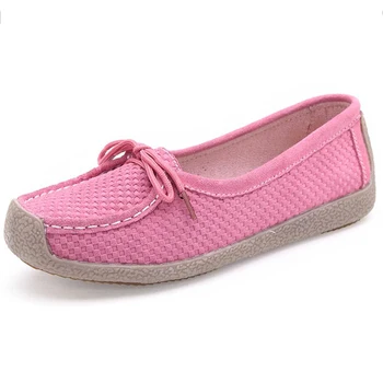 

Autumn New Women Shoes Soft Geniune Leather Flats Casual Slip On Handmade Women Shallow Shoes Women Boots Plus Size 25-61 Pcd18