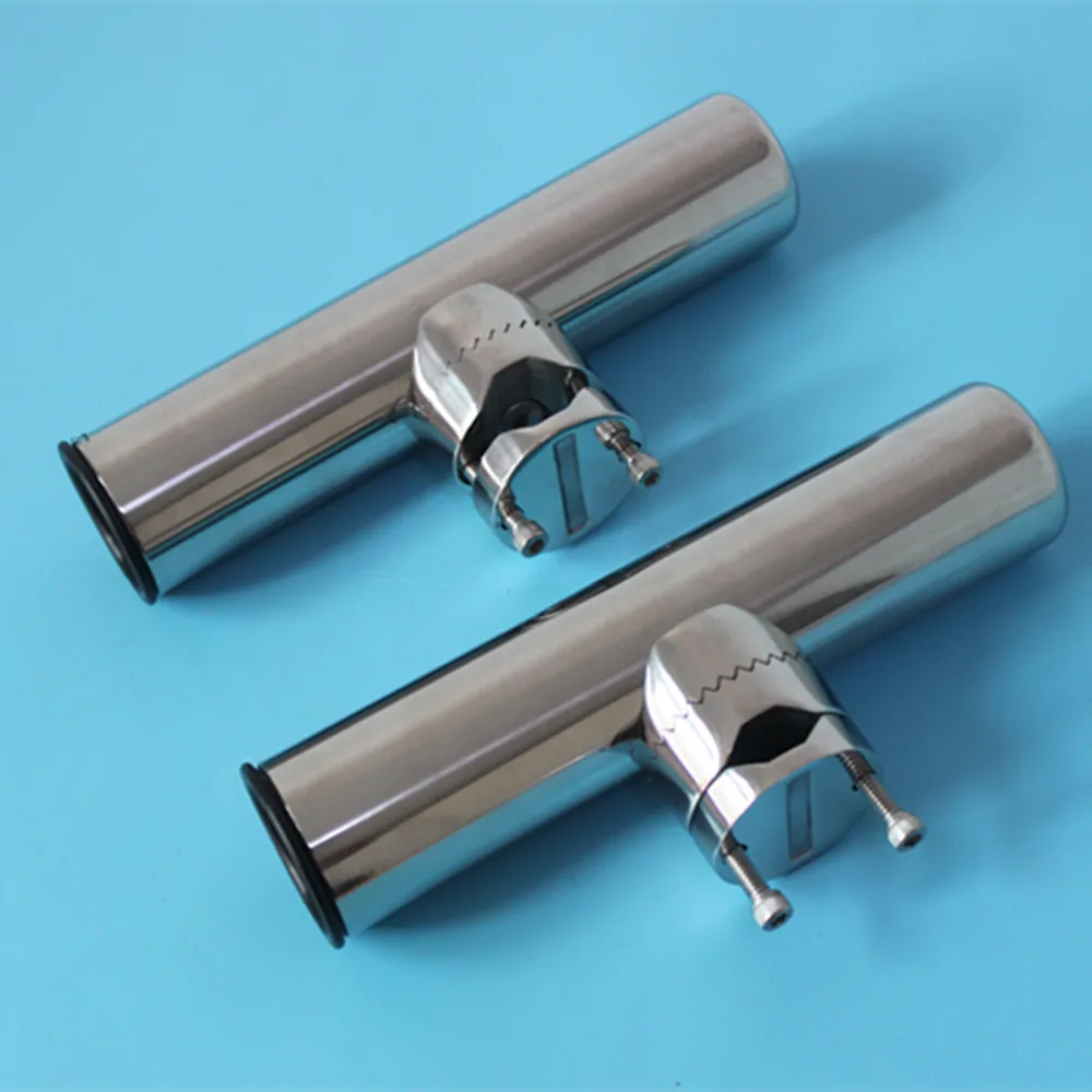2016 NEW 2pcs Big Clamp Fishing Rod Holder Marine Stainless Steel Clamp