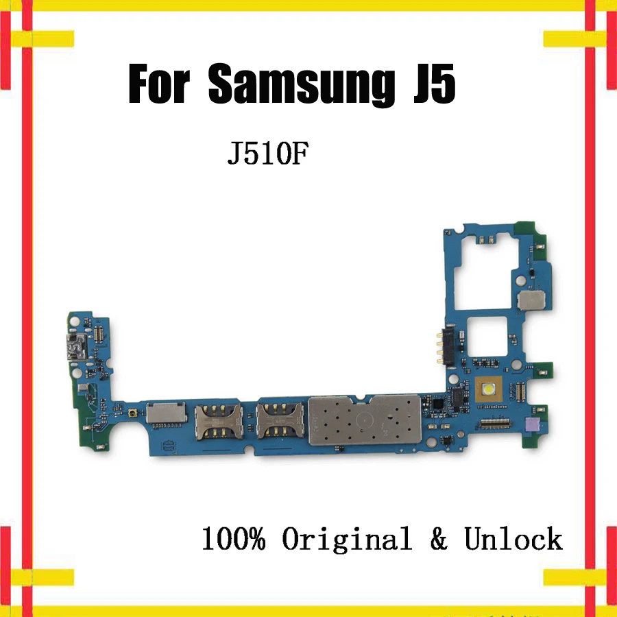 

Motherboard For Samsung J5 J510F 1/Dual SIM Unlocked Mainboard Android IMEI with full chips